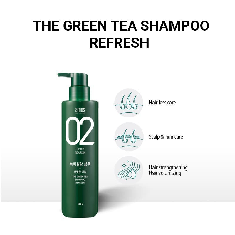 Amos Professional The Green Tea Shampoo Refresh 500g