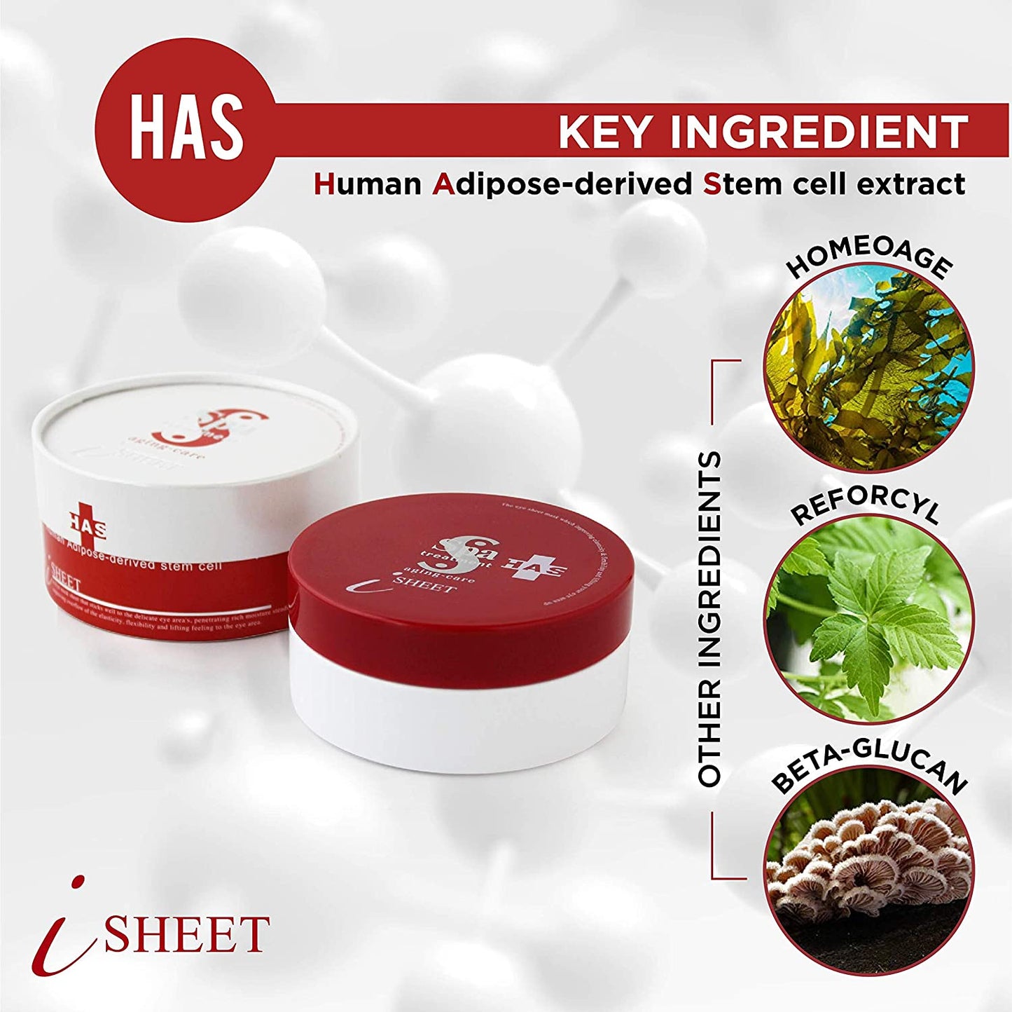 Spa Treatment HAS Aging-Care i Sheet Eye Mask 60 sheets