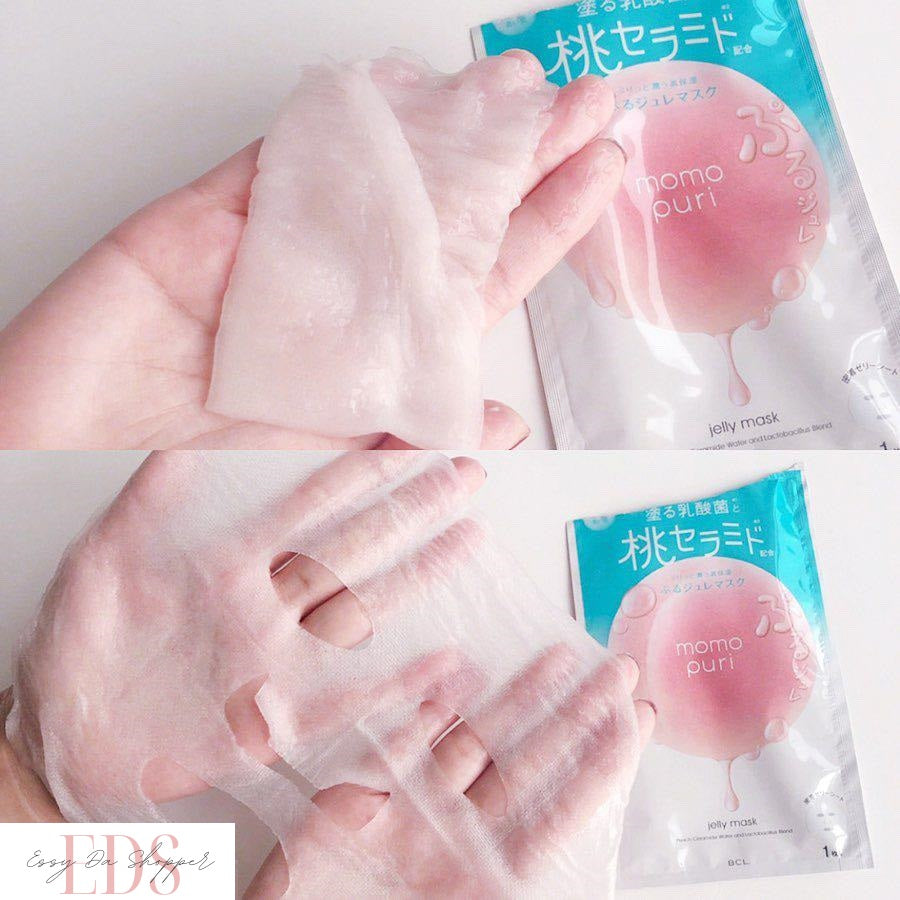 BCL Momo Puri Peach Milk Jelly Mask (4 sheets)