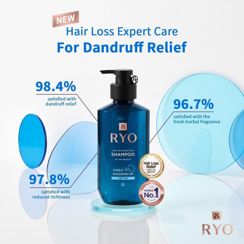 Ryo Hair Loss Expert Care Shampoo for Anti Dandruff 180ml