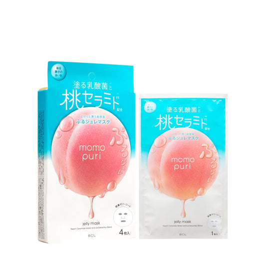 BCL Momo Puri Peach Milk Jelly Mask (4 sheets)